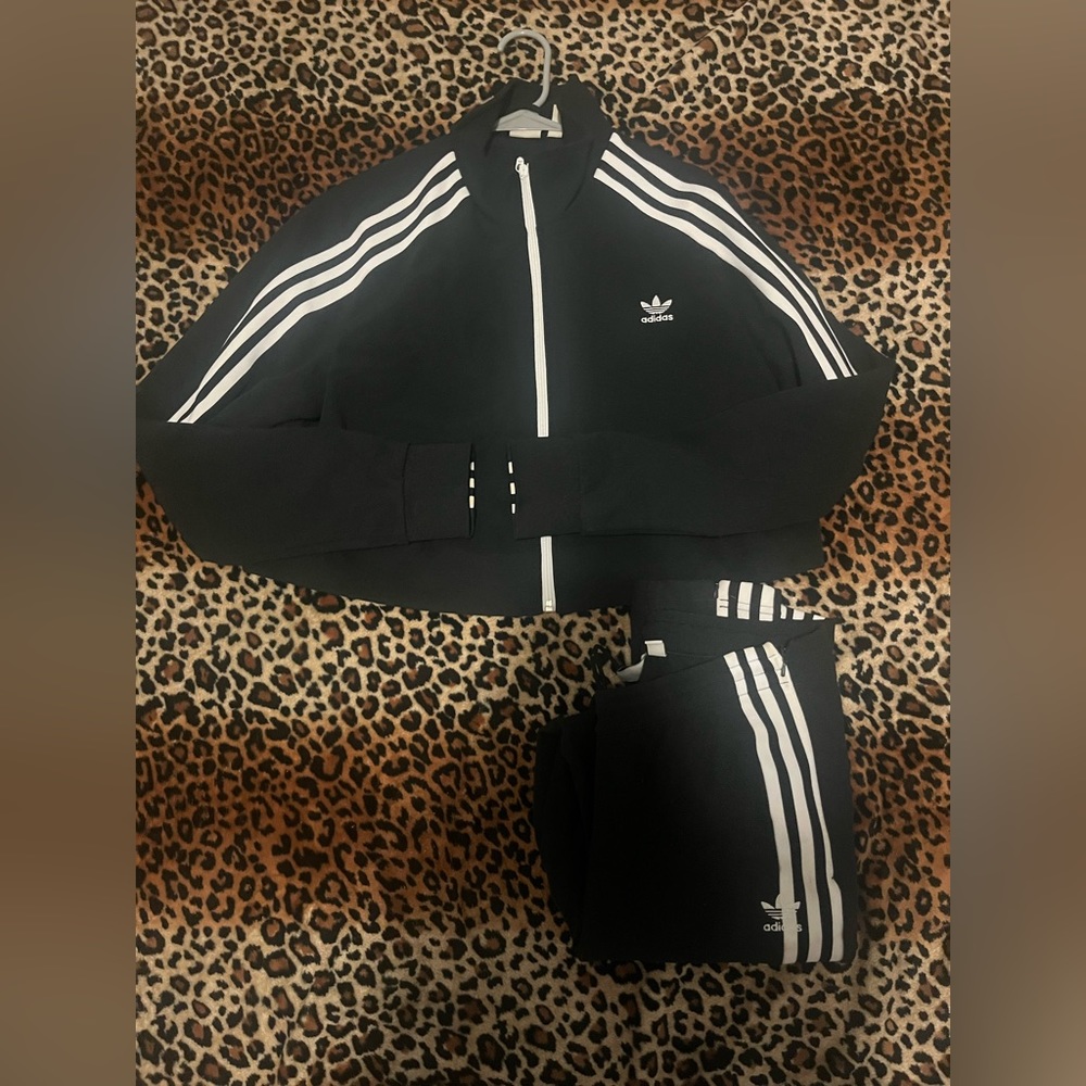 Adidas crop tracksuit